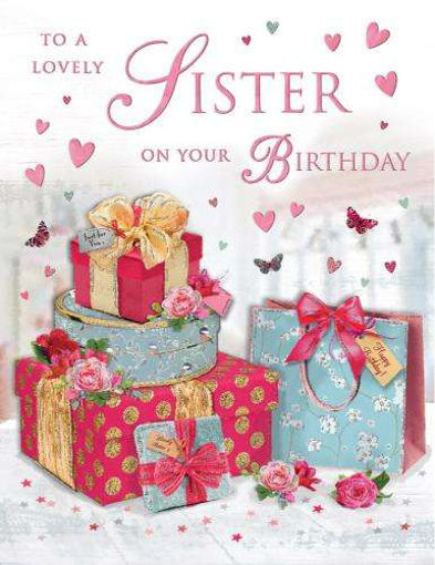 Picture of TO A LOVELY SISTER BIRTHDAY CARD